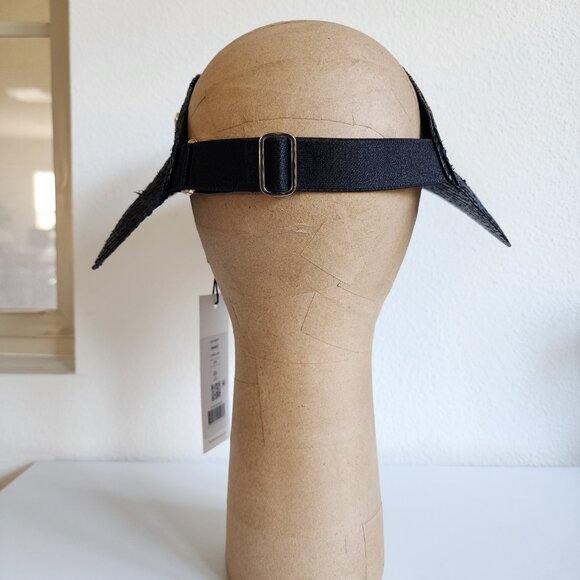 NWT Helen Kaminski Maris Raffia Visor Hat 🖤 (#165) - Picture 10 of 11